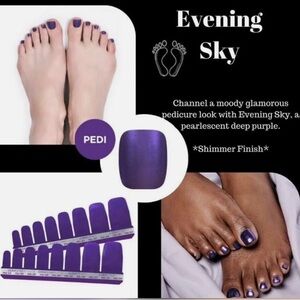 Color Street Evening Sky Pedi Set - Deep Purple
